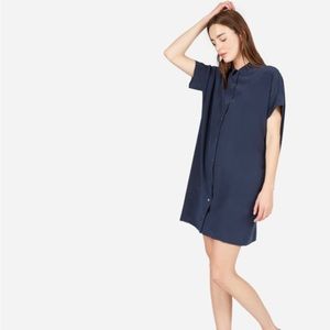 Everlane The Silk Square Shirt Dress